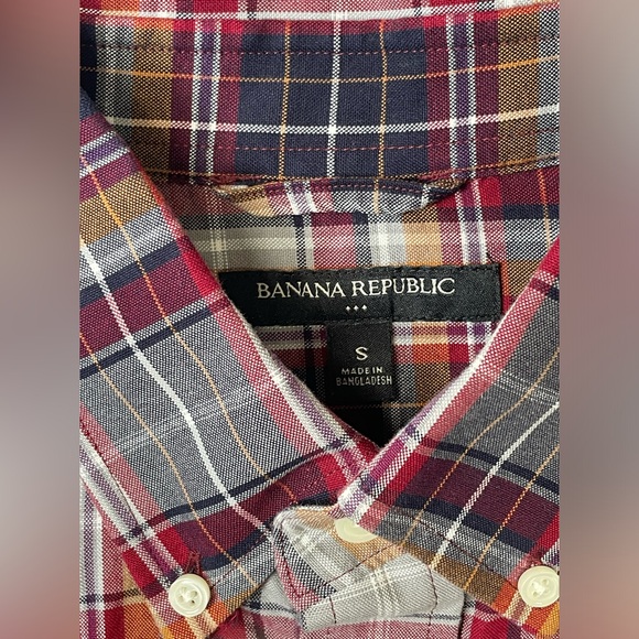 Banana Republic Cotton Button Down Shirt - Men’s Small - Picture 3 of 7